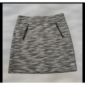 Women's LOFT Skirt Size 6 Gray Tweed‎ Mini